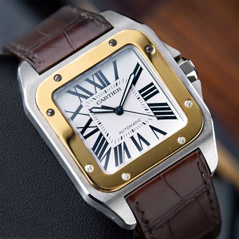 new cartier santos watch|cartier watches santos 100 price.